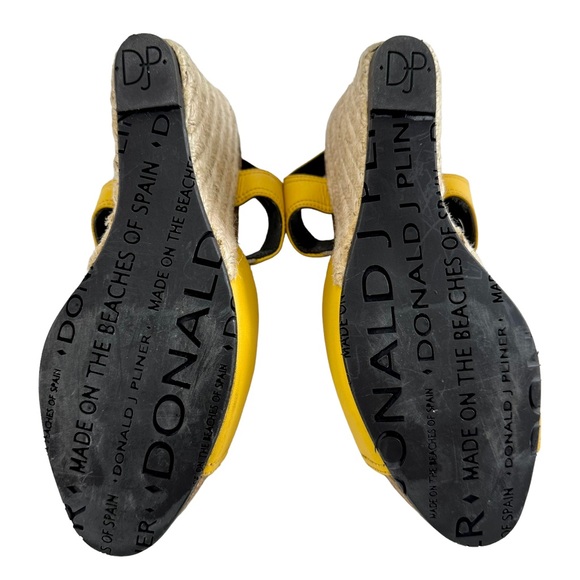 Donald J Pliner Ginny Espadrille Cork Wedge Sandals Size 7M - Picture 11 of 16